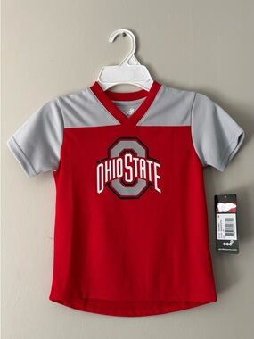 Ohio State Kids Red & Gray Short Sleeve Jersey